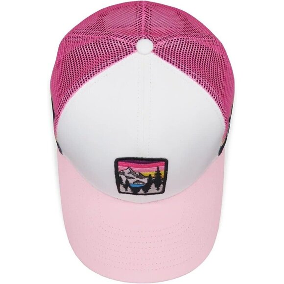 ✨ Grace Folly Baseball Cap Women Pink Beach Trucker Snapback Summer Hats - Picture 5 of 9